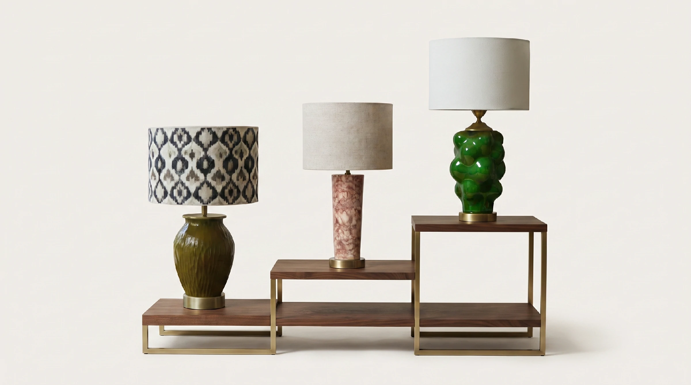 Artisan table lamps display stand 202608090040